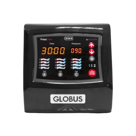 Globus GSport 3 Pressotherapie, tragbar mit Powerbank, 0–180 mmHg