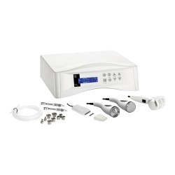 Weelko 4-in-1 Professionelles Mikrodermabrasionsgerät Ultraschall Kalt-Heiß Hammer Peeling