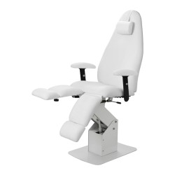 Fauteuil de Podologie et Pédicure Extens Weelko avec un moteur et PU blanc -Weelko -Tables et fauteuils de pédicurie