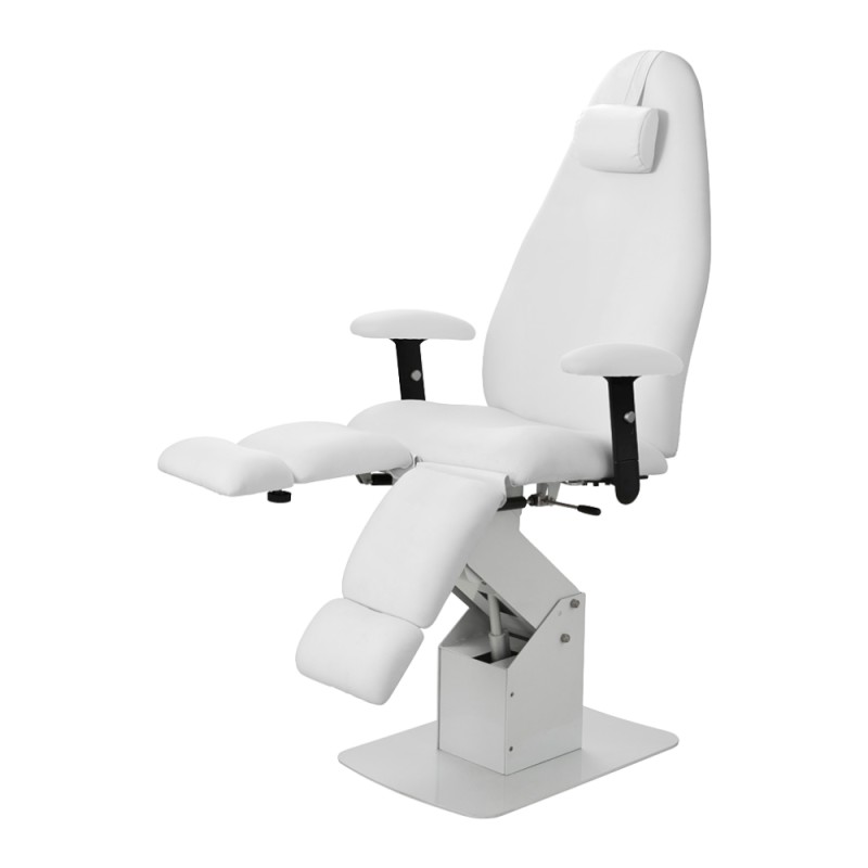 Fauteuil de Podologie et Pédicure Extens Weelko avec un moteur et PU blanc -Weelko -Tables et fauteuils de pédicurie