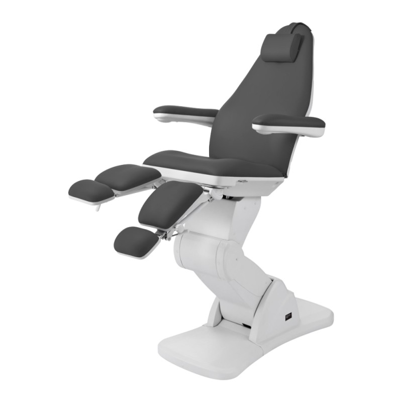 Fauteuil de Podologie Cubo Grey Trois moteurs Weelko équipement esthétique -Weelko -Tables et fauteuils de pédicurie