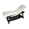 Table de spa Weelko fixe en bois avec rangement et dossier réglable -Weelko -Tables et fauteuils de pédicurie