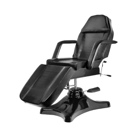 Camilla Estética Hidráulica Plus Negro Weelko - 3 cuerpos, PVC fácil de limpiar