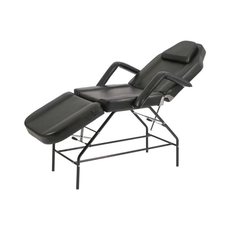 Fixed three-section massage table Sunny Black - Weelko, aesthetics and comfort -Weelko -Aesthetic treatment tables