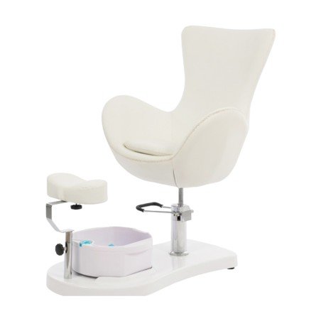 Poltrona per pedicure Weelko con vasca integrata e poggiapiedi regolabile