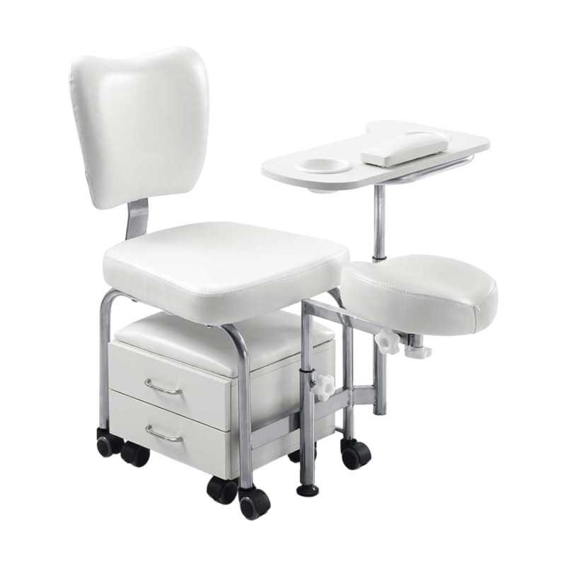 Poltrona per pedicure e manicure Weelko con deposito e vassoio -Weelko -Lettini e poltrone