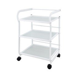 Trolley Angelo Weelko: Carrinho de Beleza Metálico Branco