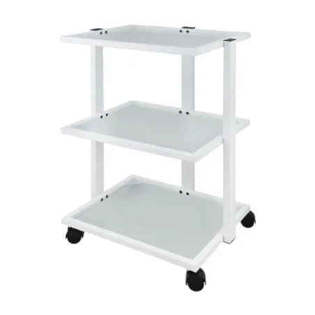 Carrito de estética Infinity Weelko con estantes de cristal