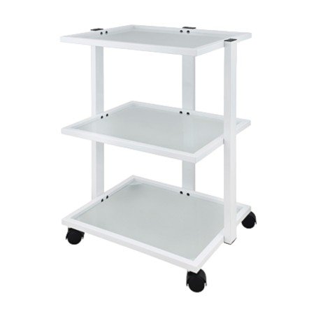 Weelko Trolley Infinity: Metallischer Schönheitstrolley mit Glasregalen