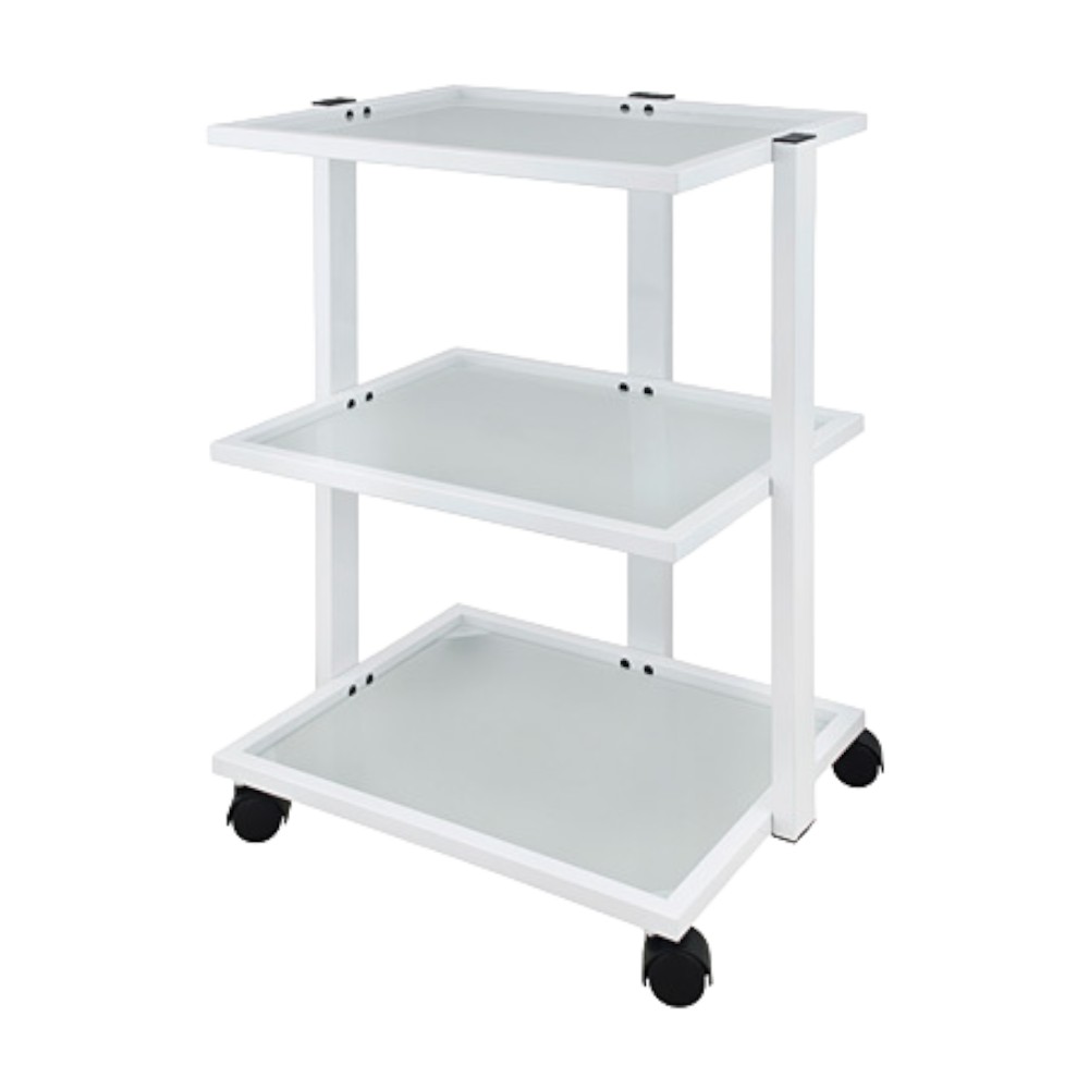 Carrito de estética Infinity Weelko con estantes de cristal -Weelko -Mobiliario de estética