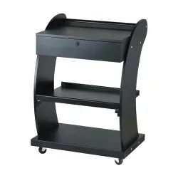 Qiwey Chariot utilitaire médical avec tiroirs, chariot d'esthétique à 3