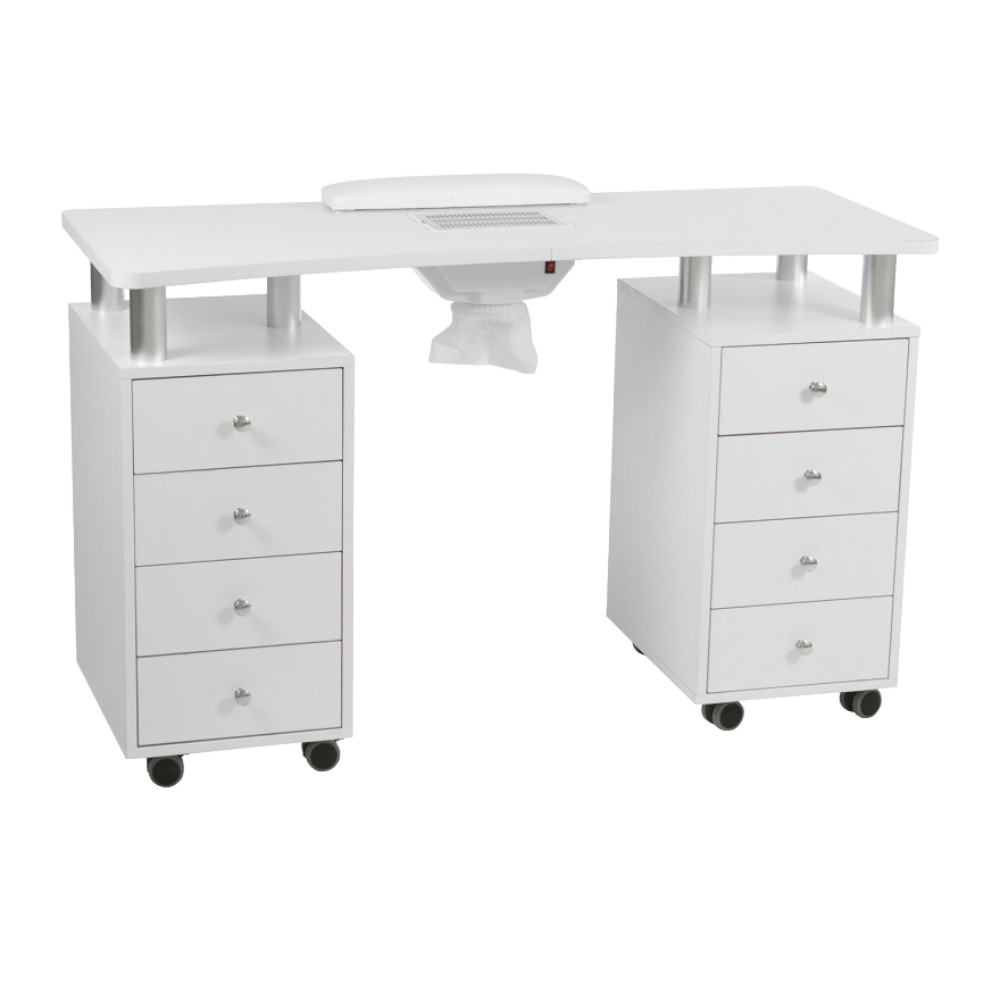 Table de Manucure Weelko Claire avec Aspirateur et Tiroirs -Weelko -tables de manucure
