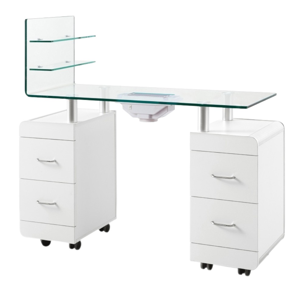 Mesa de Manicura Weelko Levi con Aspirador y Cajones -Weelko -Mesas Manicura