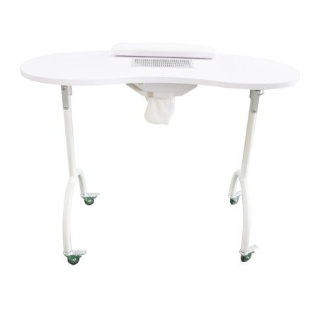 Mesa de Manicura Portátil Weelko con Aspirador y Reposamanos