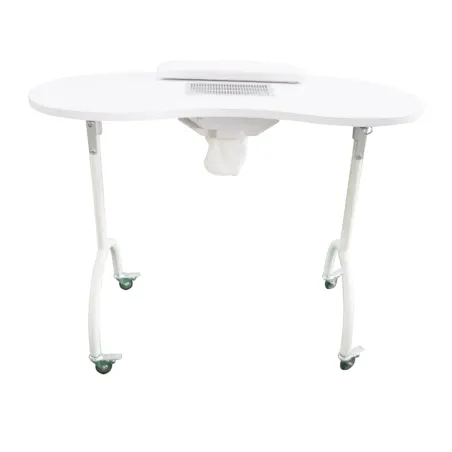 Mesa de Manicura Portátil Weelko con Aspirador y Reposamanos