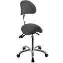 Taburete ergonómico Attrazione Gris Weelko para estética -Weelko -Taburetes Estética