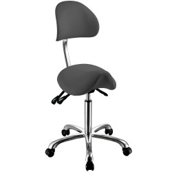 Attrazione Grey Ergonomic Saddle Stool by Weelko for Aesthetics -Weelko -Salon Stool