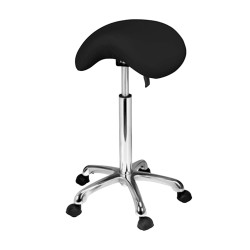 Taburete ergonómico silla de montar Diavolo Black Weelko regulable -Weelko -Taburetes Estética