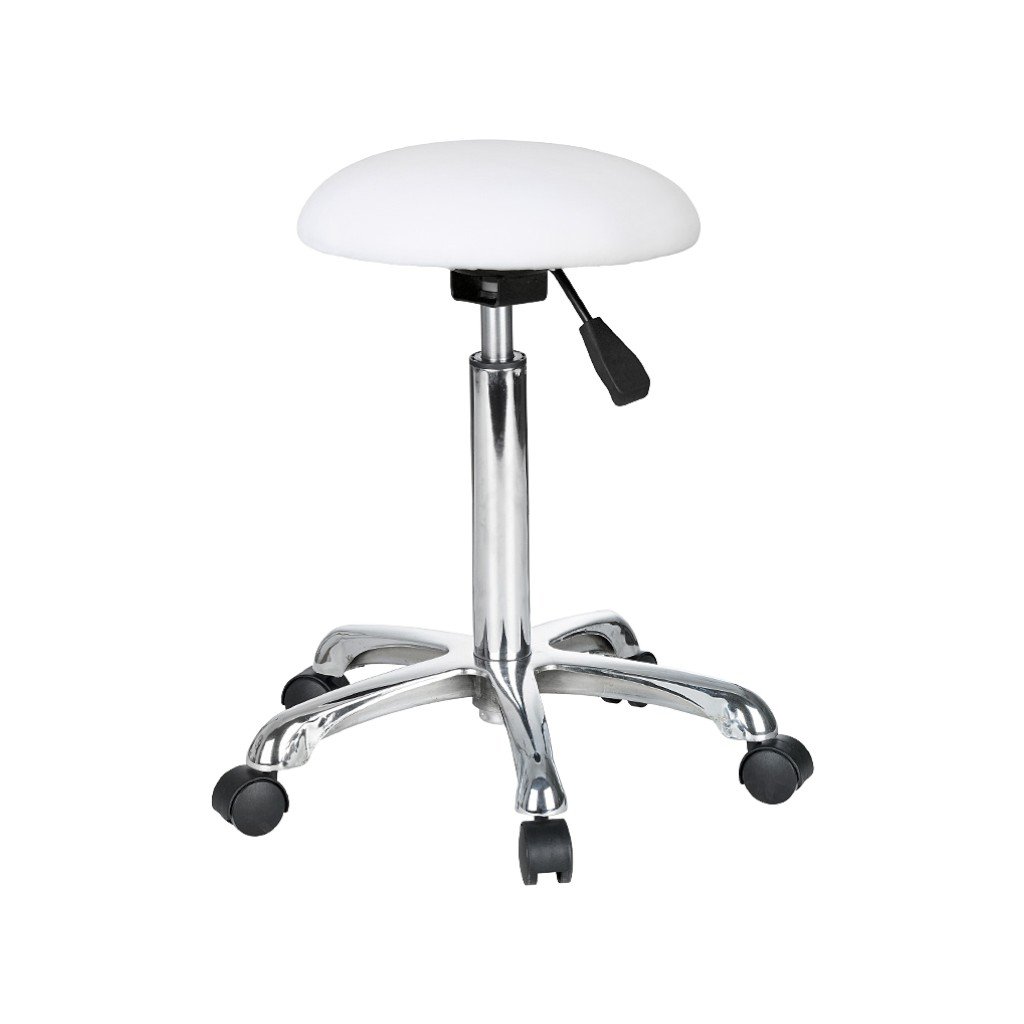 Banco Sfera Weelko ergonómico, giratório, regulável em altura, com rodas para estética