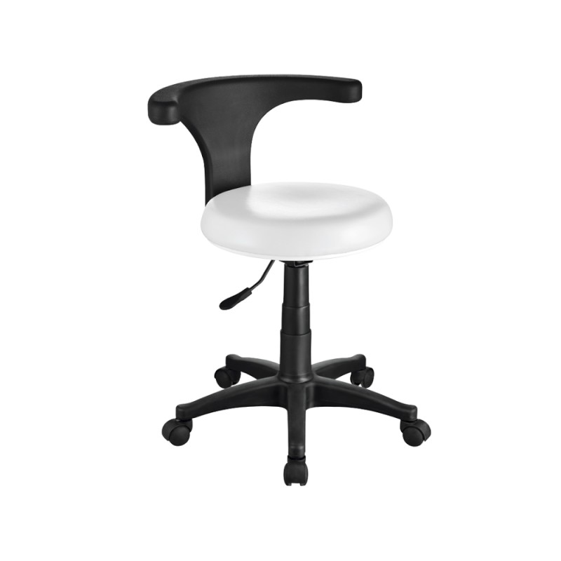 Taburete Optimum Weelko para pedicura y podología con respaldo 360° -Weelko -Taburetes Estética