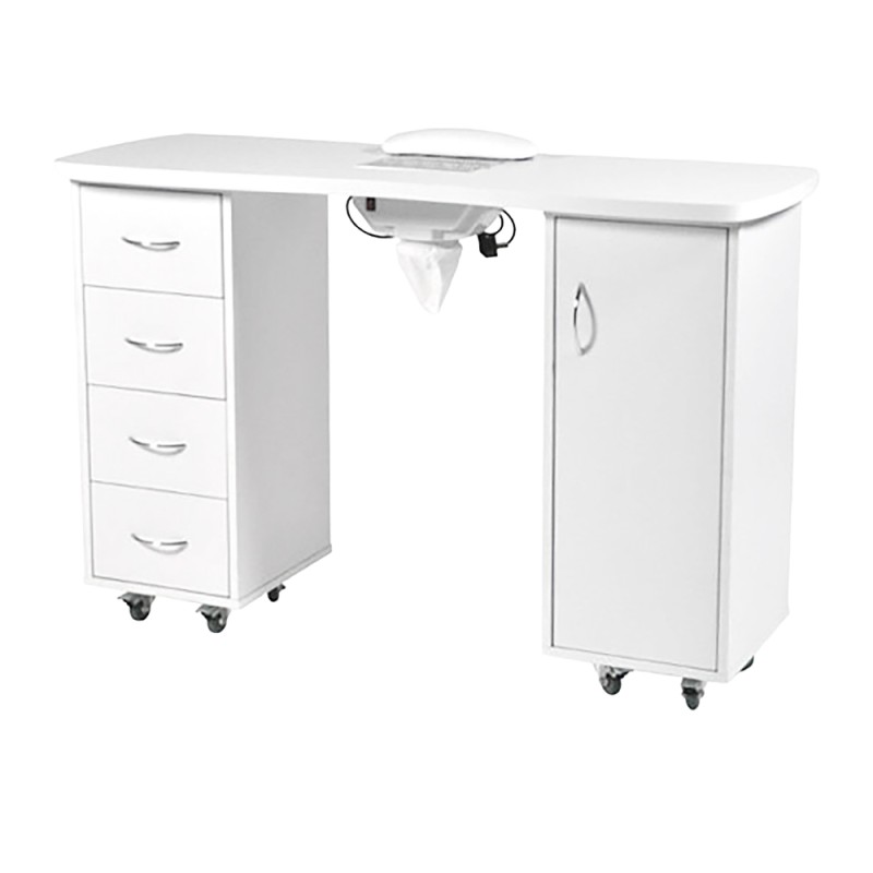 Mesa de Manicure Istral i-Medstetic com 4 Gavetas e Rodas -i-Medstetic -mesas de manicure