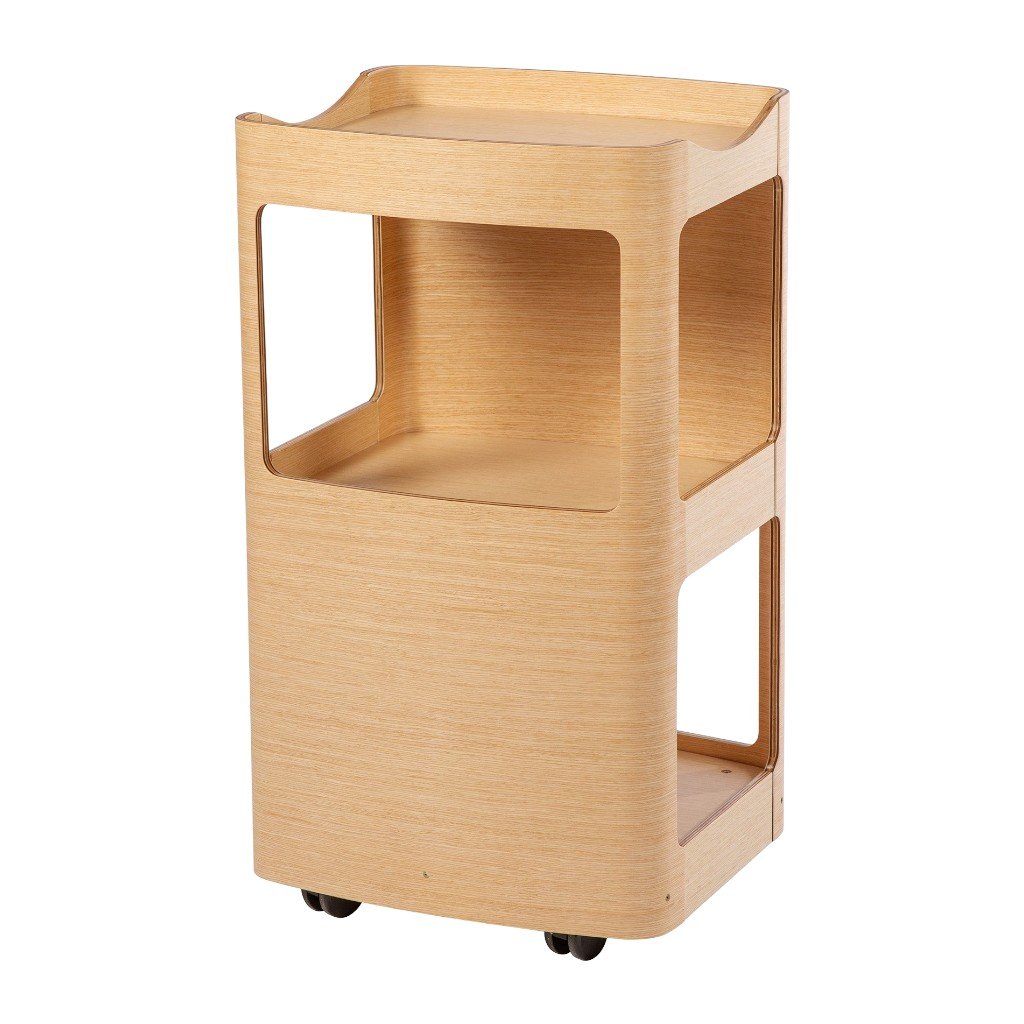 Holzwagen Spa holzfarbig