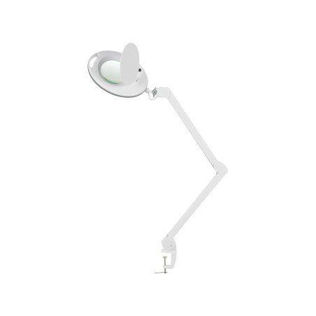 Lampe loupe LED froide 5x Weelko pour tables et chariots beauté