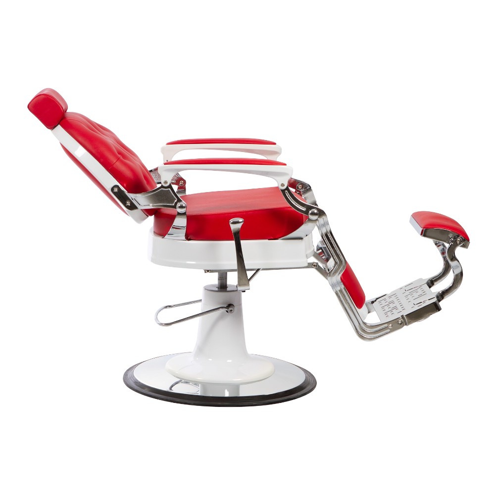 Vintage Barber Chair White I-medStetic Premium: Tradition for Barber Shops -I-medStetic Premium -Barber chairs