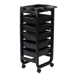 Weelko Amy Salon Trolley: 5 Removable Drawers, Tray & Side Shelf -Weelko -Carber carts
