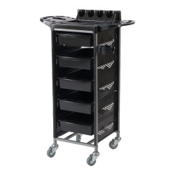 Carrito de Peluquería Blondie con 5 Cajones Weelko, estructura metálica y ruedas de goma -Weelko -Carritos barbero