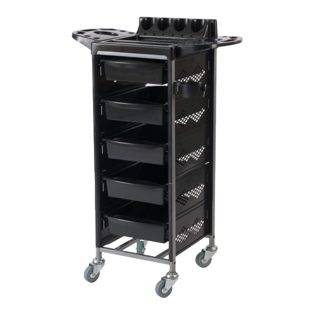 Blondie Salon Cart by Weelko: 5 drawers, metal frame, rubber wheels. -Weelko -Carber carts