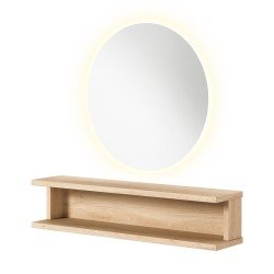 Tocador Luna Led I-medStetic Premium con espejo redondo y luz LED
