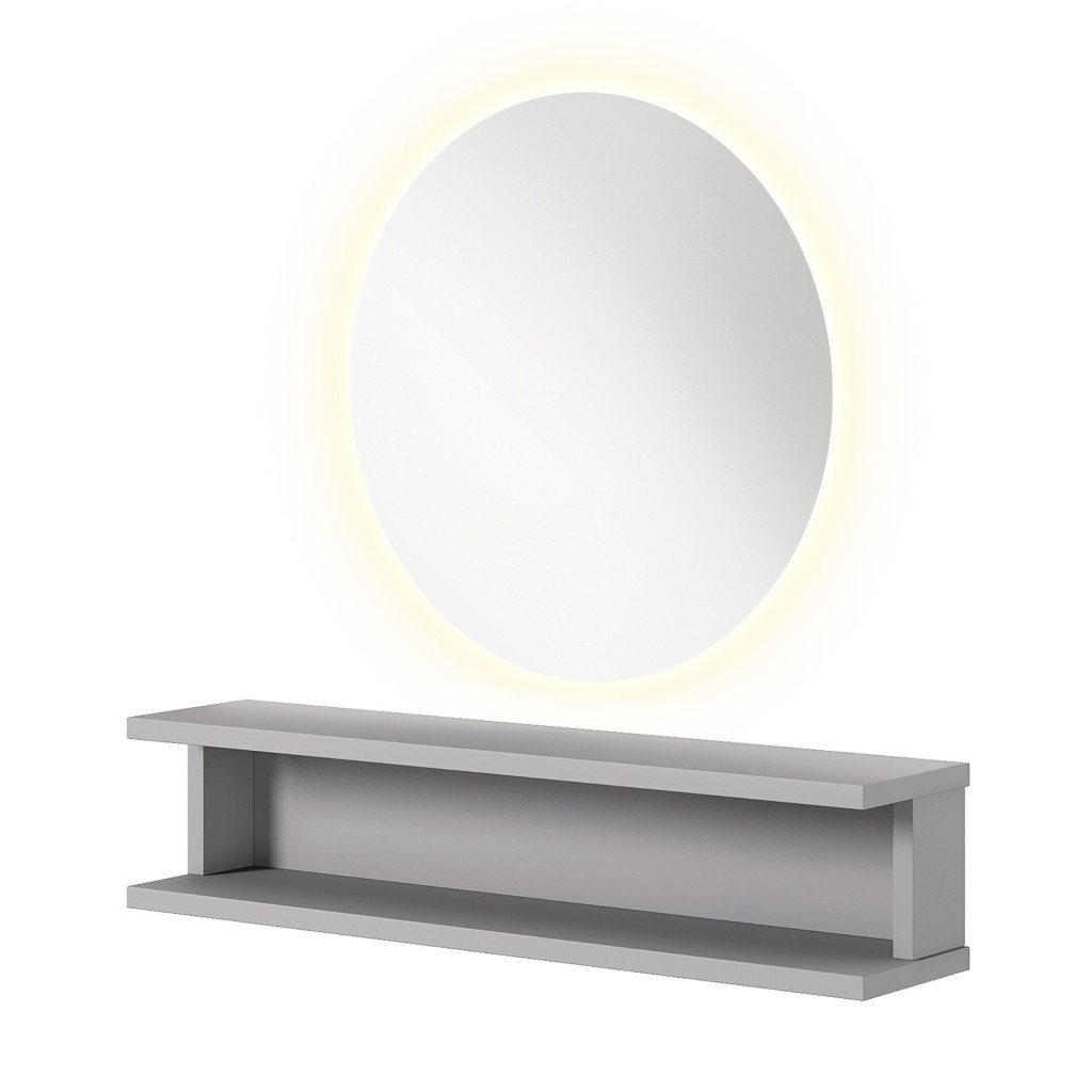 Tocador Luna Led I-medStetic Premium con espejo redondo y luz LED