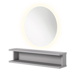 Tocador Luna Led I-medStetic Premium con espejo redondo y luz LED
