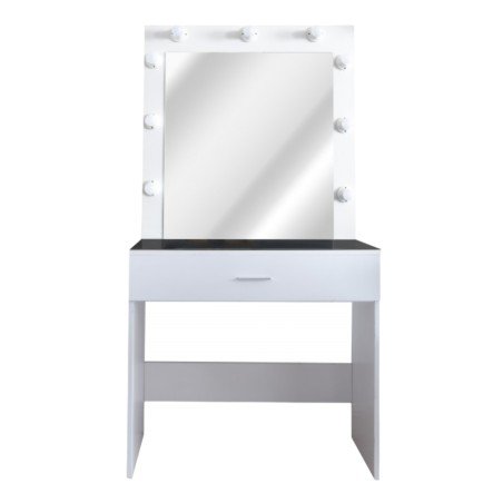 Tocador Make Up con Luz I-medStetic Premium 9 Bombillas Negro