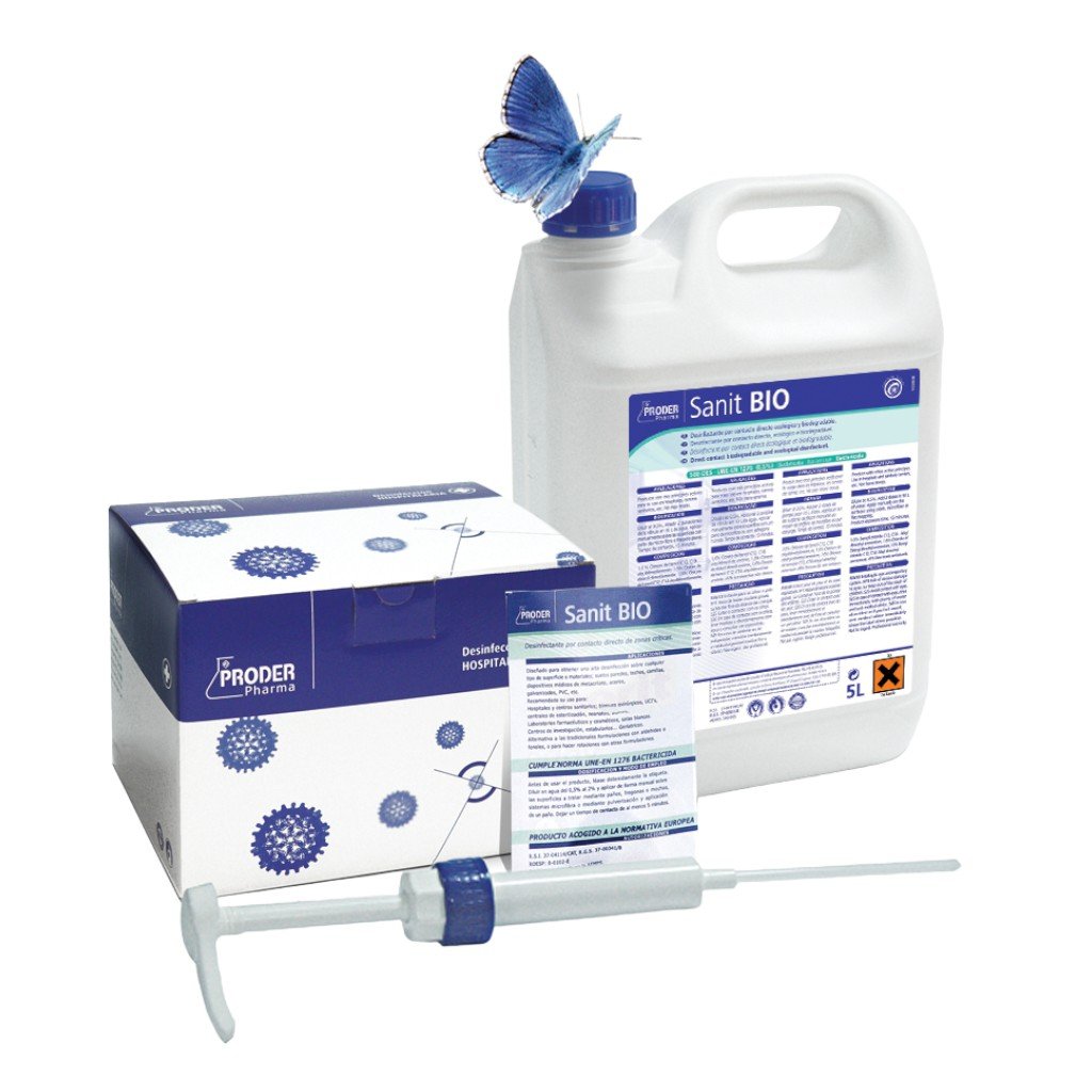 Sanit BIO cleaning and disinfection for solariums, 20 x 50 ml single-dose sachets, Proder