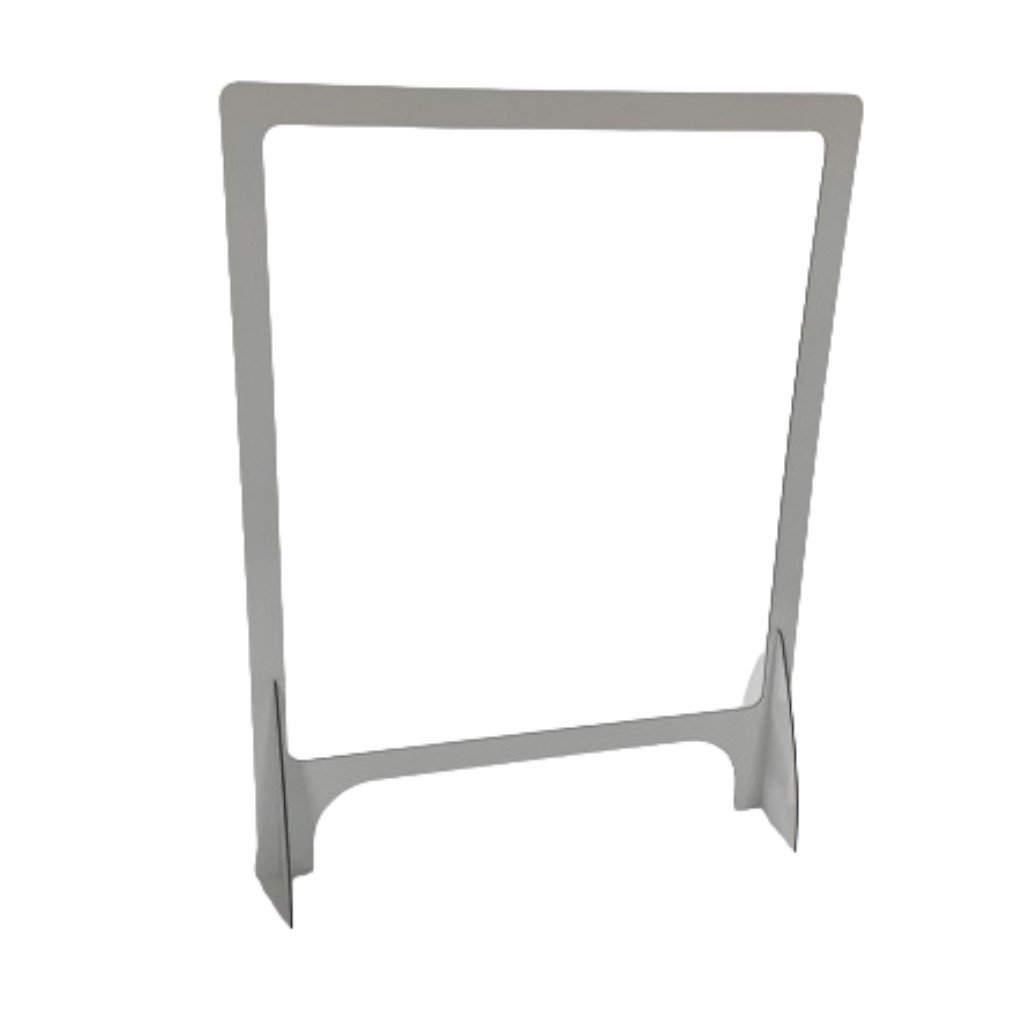 Glasspack Schermo protettivo da banco in metacrilato trasparente con finestra inferiore
