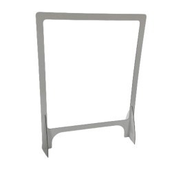 Glasspack Acrylscheiben/Filter transparent mit Durchreiche
