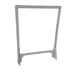 Mampara mostrador metacrilato transparente Glasspack