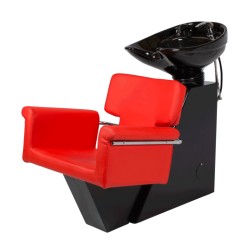 Kopfwaschplatz Tor NeoBeauty mit Metallgehäuse und Keramikbecken, modernes Design