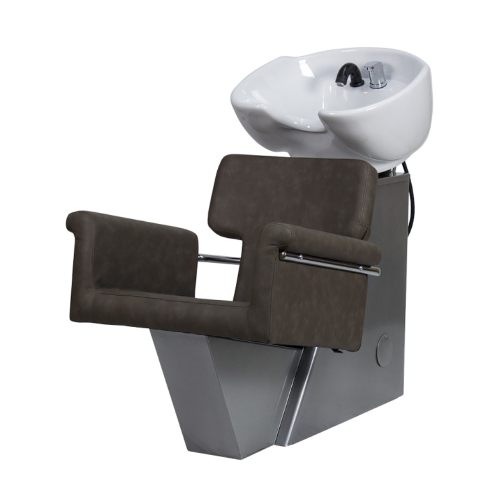 Lave-cheveux Tor coque métallique avec lavabo céramique NeoBeauty