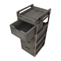 NeoBeauty Brixton Barber Cart: 4 Drawers, Swivel Wheels, Gray -NeoBeauty -Carber carts