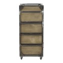 NeoBeauty Brixton Brown Barber Cart: 4 Drawers, Swivel Wheels -NeoBeauty -Carber carts