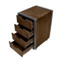 Trolley City marrone -NeoBeauty -Carrelli da barbiere