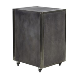 Trolley City Grigio effetto invecchiato compatto con ruote e freno - NeoBeauty