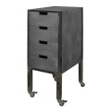 NeoBeauty City Plus Barber Cart: Durable, vintage metal, spacious drawers, swivel wheels. -NeoBeauty -Carber carts