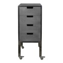 NeoBeauty City Plus Barber Cart: Durable, vintage metal, spacious drawers, swivel wheels. -NeoBeauty -Carber carts