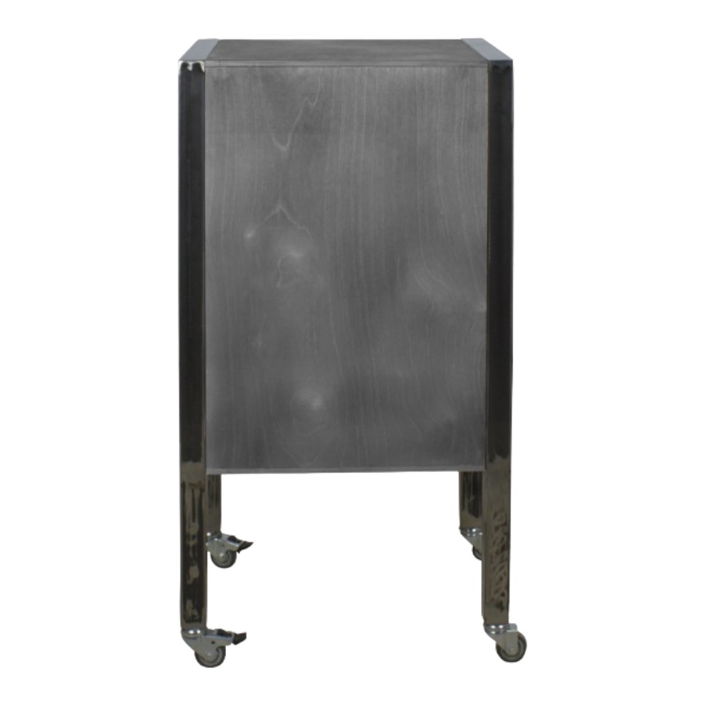 NeoBeauty City Plus Barber Cart: Durable, vintage metal, spacious drawers, swivel wheels. -NeoBeauty -Carber carts