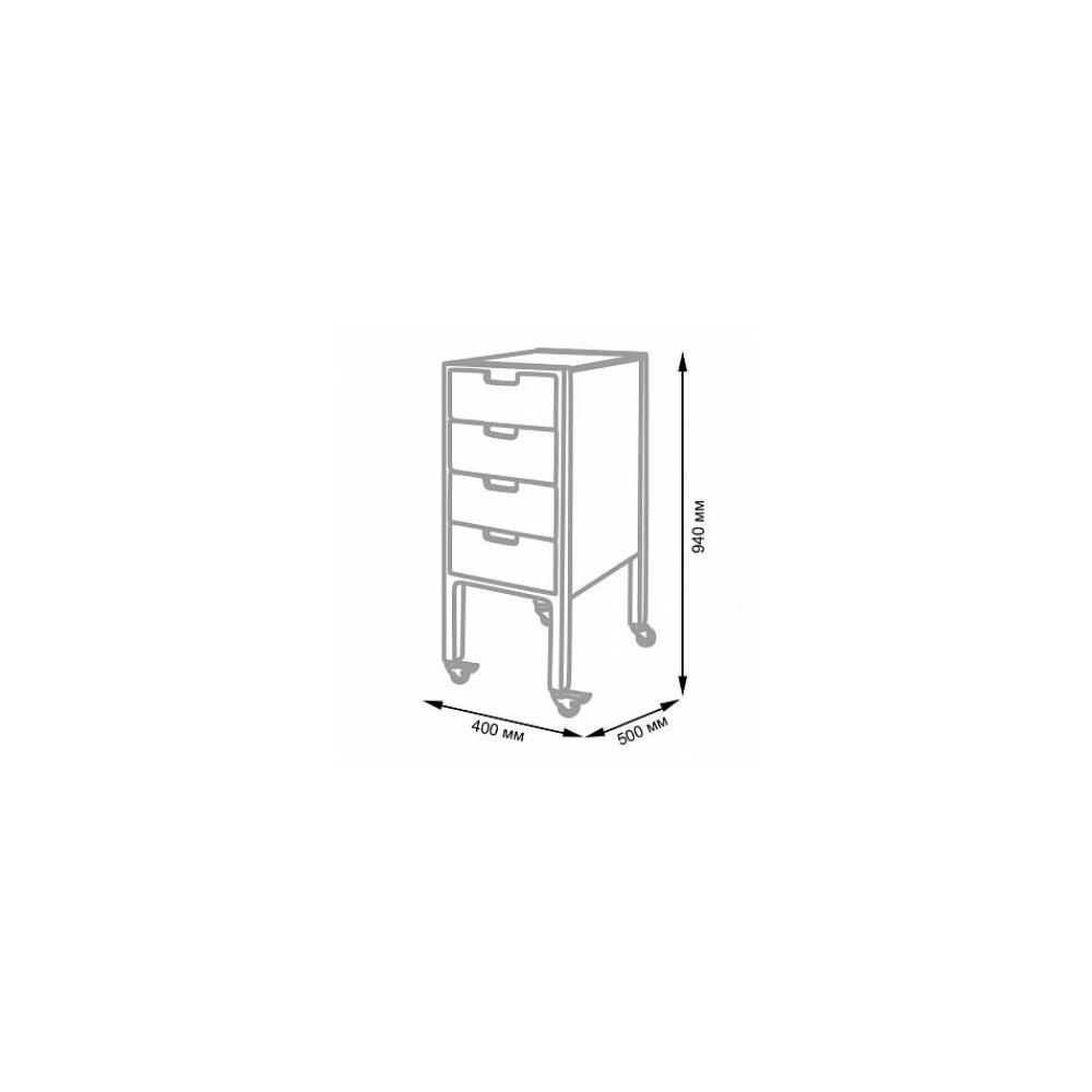 NeoBeauty City Plus Barber Cart: Durable, vintage metal, spacious drawers, swivel wheels. -NeoBeauty -Carber carts