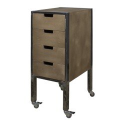 Trolley City Plus marrone con tocco vintage e finitura laccata - NeoBeauty
